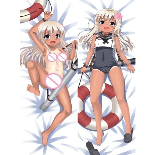 Anime Dakimakura Pillowcase Kantai Collection KanColle 500 U-511 Dakimakura Body Decorative Pillowcases Huging Pillow Cover Case