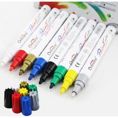 Car Graffiti Paint Pen Eco-friendly Car Paint Scratch Repair Pen DIY Album Accessories Marker Pen Auto Car-styling