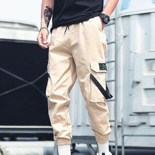 Casual Summer Trouser Pants Fashion Pocket pants men Overalls Solid men clothing Hip Hop Comfortable Jeans streetwear pants