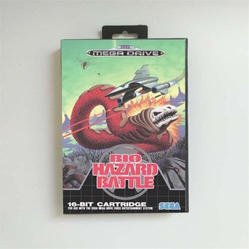Bio-Hazard Battle - EUR Cover With Retail Box 16 Bit MD Game Card for Sega Megadrive Genesis Video Game Console