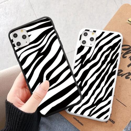 Zebra Stripe Print Case For Huawei P30 P20 Pro Mate 10 20 P40 Lite E P Smart 2021 Honor 8X 9X 8A 20 10 10X Lite 10i 20i TPU Case