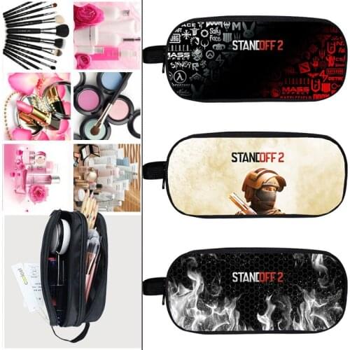 Shooting Game Standoff 2 Makeup Bag Pencil Case Storage Zipper Pouch Kids Fashion Anime Cosmetic Bag School Supplies Stationery