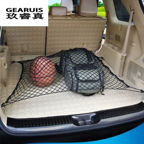 70cm*70cm Elastic Nylon Universal Car Trunk Box Storage Bag Mesh Net Bag Car Styling for Audi A3 BMW F52 Mercedes Benz GLA Volvo