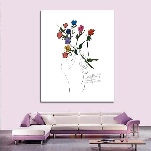 JQHYART A Gold Book 1957 By Andy Warhol POP Art Print Poster On Canvas For Wall Decoration Modern No Frame Oil Painting