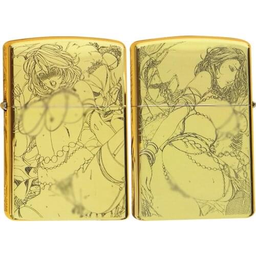 Zorro Kerosene Flint Lighter Eroticism Sexy Lady Refillable Windproof Cigarette Lighters Smoking Accessories Gift for Men No Box