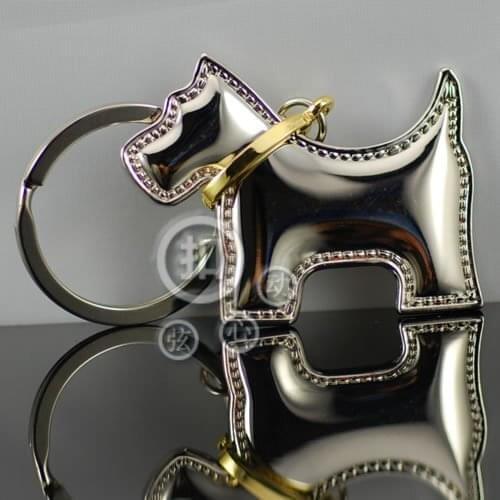 Buckle dog schnauzer keychain gift key chain 798