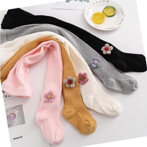 Girl Beautiful Bowknot Tights For Girls Autumn Winter Childrens Pantyhose Knitted Kids Tights Cotton Pants Children Stocking