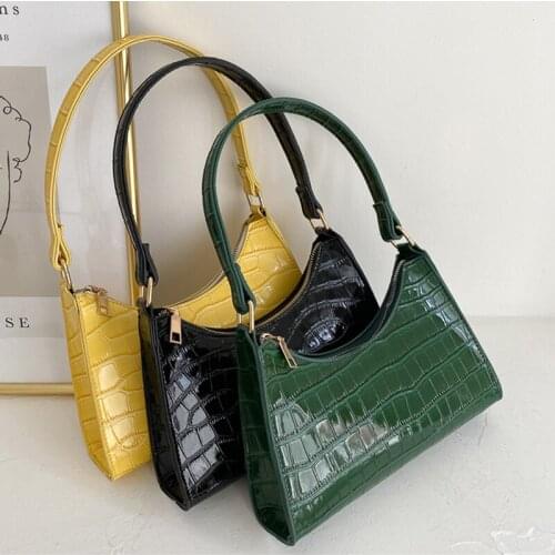 Fashion Exquisite Handbags for Women Casual Summer Mini Totes Shoulder Bags Female PU Leather Solid Color Underarm All-Match Bag