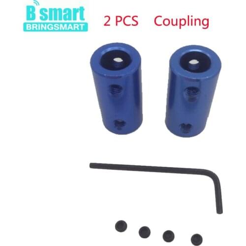 Wholesale 2pcs shaft coupling 6x6 6x8 8x8 5x5 4x4 4x6 4x8 Aluminum 6063 Torque 70kg.cm Gear Coupling