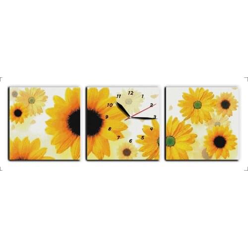Sunflowers(Blossoming ) cross stitch kit 14ct 11ct count print canvas wall clock stitching embroidery DIY handmade needlework