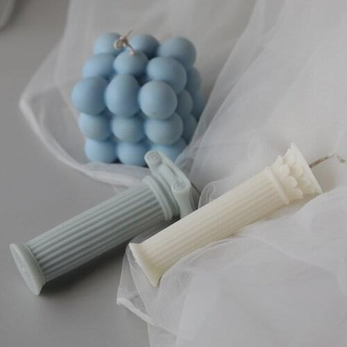 Roman Column Silicone Candle Mold Resin Mold European Style Candle Making Supplies DIY Aromatherapy Candle Mold Plaster Mold