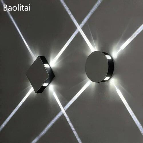 Led Wall Lamp Aluminum Indoor Stairs Aisle Background Wall Bar Internet Cafe KTV Club Modelinig Light Creatve Simple Luminaire