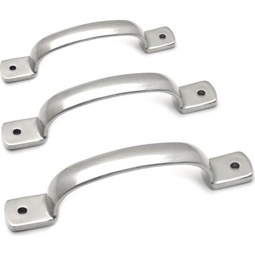 1Pcs 304 Stainless steel Heavy Mechanical Equipment Door Pull Handle Home Anti-theft Protection Door Handle Industrial Handle