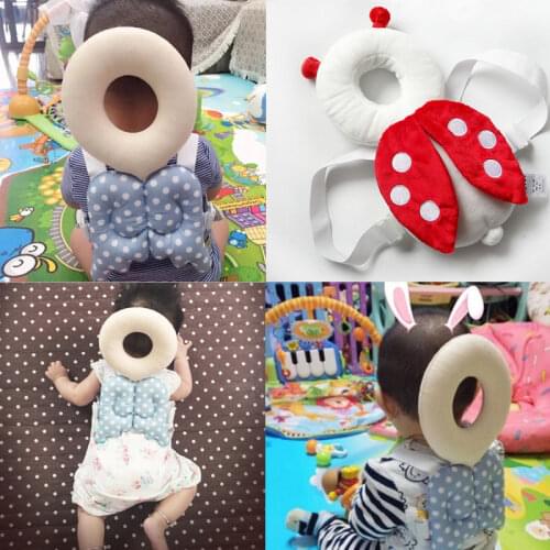 New Brand Cute Baby Infant Toddler Newborn Head Back Protector Safety Pad Harness Headgear Cartoon Baby Head Protection Pad