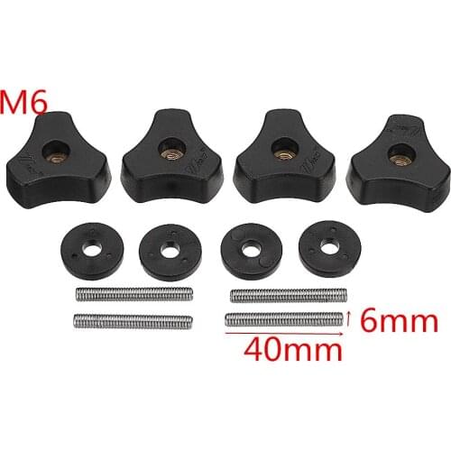 Clamp Washers Nut Threaded Rods T-Tracks Woodworking 12pcs Parts Supply