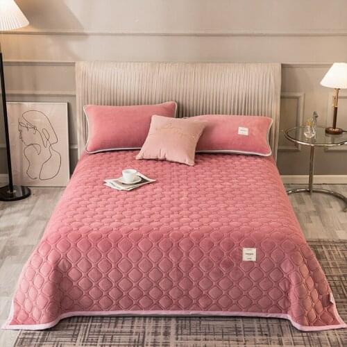 Winter bed Plaid flannel Bedspread on the bed linen quilted Linens double blanket Bedspreads bed sheet bed covers Home Textile