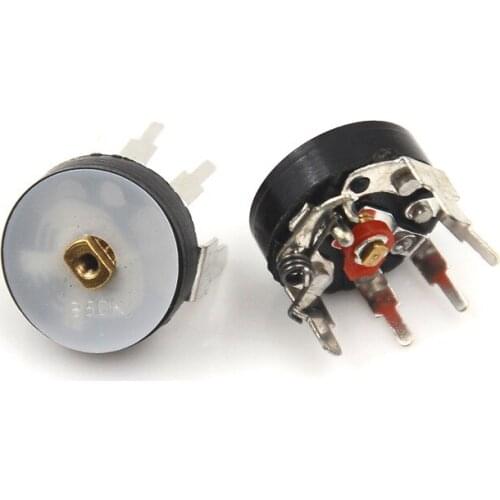 10PCS Straight Angle Radio Potentiometer RV12MM B503 B50K Power Amplifier Volume Potentiometer With Switch