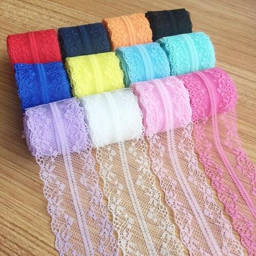 10 yards/roll) 40mm White Lace fabric Webbing DIY hair accessories, Clothing decoration floral gift wrapping materials