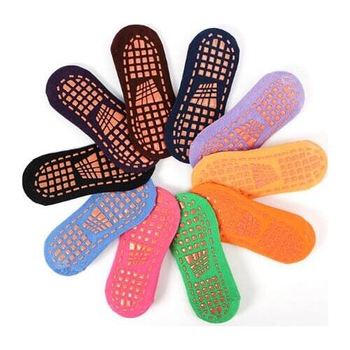 100Pairs silicone non-slip bottom 1-4years childrens indoor early education yoga trampoline socks thin section home floor socks sports sock