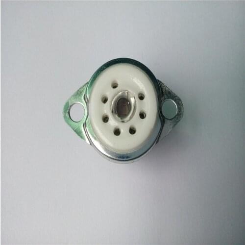 15pcs ceramic tube socket seat GZC7-F small 7 pin silver feet for 6J1,6J2,6J3,6J4,6J5,6Z4,EAA91,EC92