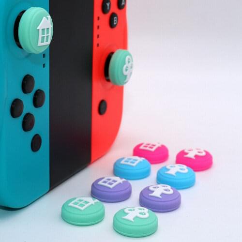 4X For Nintendo Switch/Lite Joystick Analog Thumb Stick Grip Rocker Caps Cover Anti Skid Game Controller Joystick Button Caps
