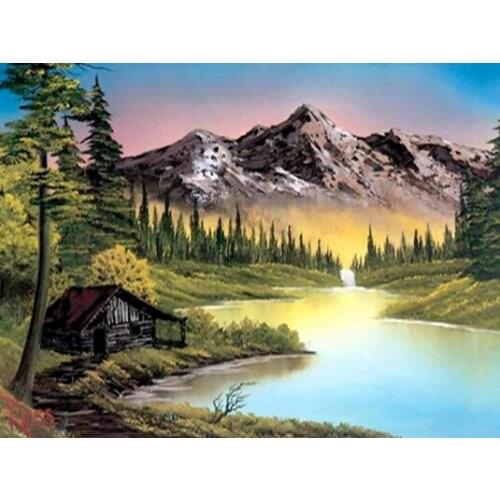 A16042 11CT/14CT/18CT/25CT/28CT Oil tea patterns Counted Cross Stitch DIY Cross Stitch Kits Embroidery Needlework Sets