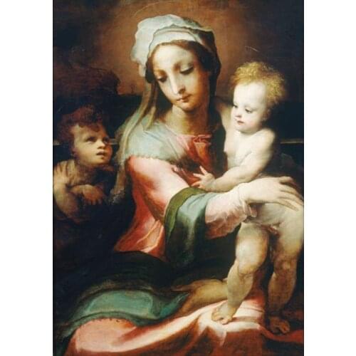 Free shipping religious figure canvas prints oil painting classic christian maria painting printed on canvas decoration picture