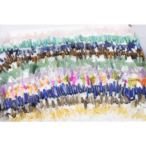 Amethyst/lapis/crystal/tigereye/amazonite/citrine/jade/smoky/branch loose beads for making jewelry wholesale beads nature FPPJ