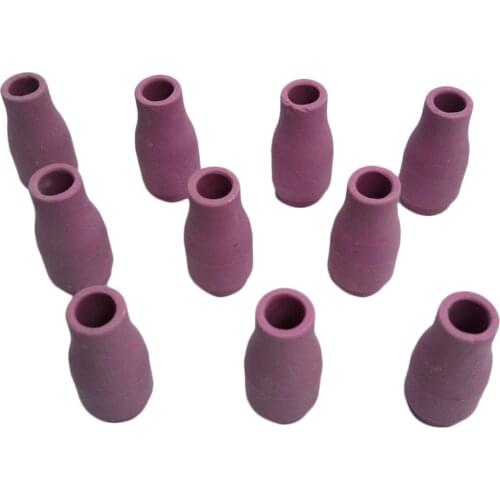 10pcs/pack For WP-9 18 26 TIG Welding Torch Cups Ceramic Nozzle Pink Parts