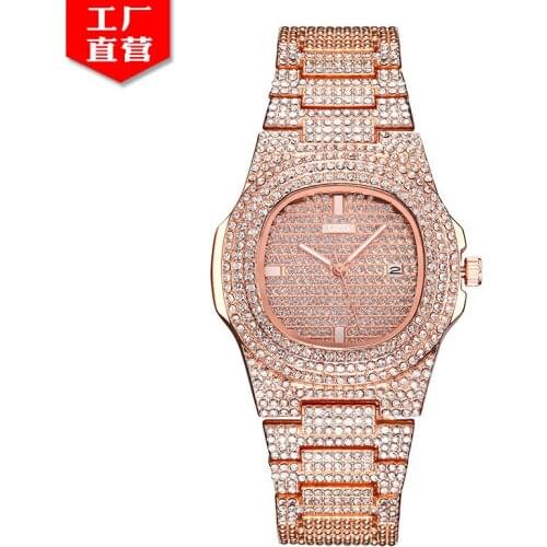 Hot Womens Bracelet Watch Women Watches Diamond Gold Watch Ladies Wrist Watches Luxury Brand Rhinestone Female Relogio Feminino