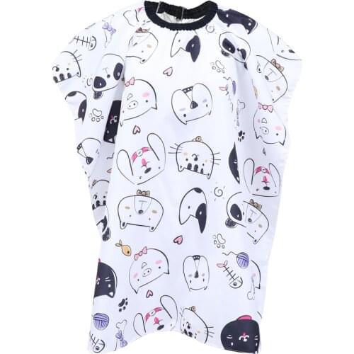 Kids Barber Hairdressing Cape Cartoon Hair Cutting Cape Lovely Haircut Apron