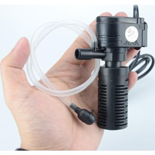 3 in 1 Filter for Aquarium Fish Tank Filter Mini Fish Tank Filter Aquarium Oxygen Submersible Water Purifier