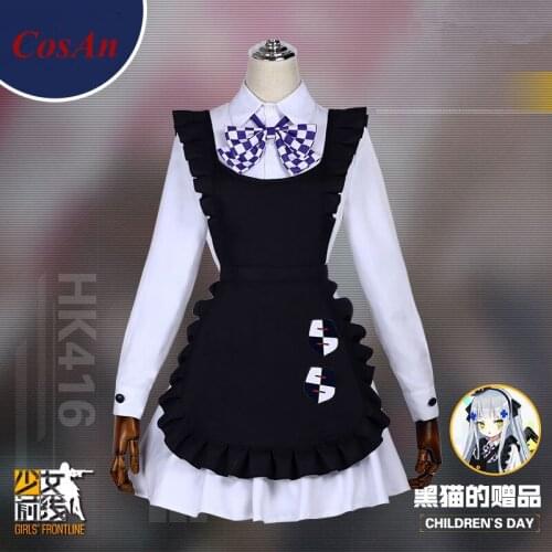 Game Girls Frontline HK416 Cosplay Costume Childrens Day Uniform Dress Female Role Play Clothing S-XL limited Stock