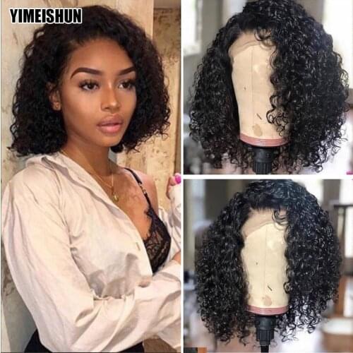 Kinky Curly Wig Blonde Bob Wig 13x4 Lace Frontal Human Hair Wigs Lace Front Wig For Black Women Short Curly Bob Closure Wig