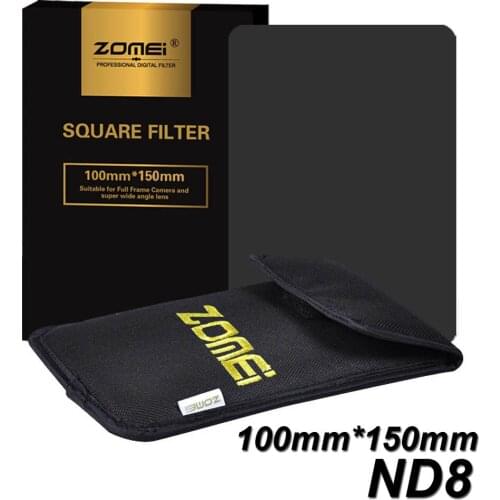 New Zomei Pro ND8 ND0.9 (8x) 100*150mm 100x150mm 3-Stop Neutral Density Square filter for Cokin Z-PRO Series Holder 100mm*150mm