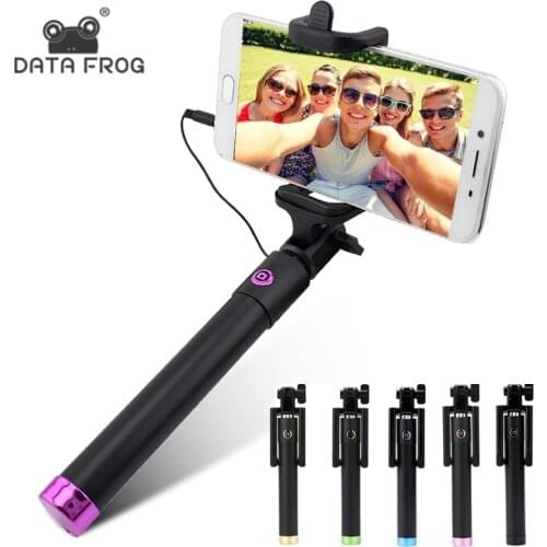 Extendable Selfie Stick Monopod for iPhone Samsung Android IOS Handheld Camera Fold Holder Mini Palo Selfie Stick 27.5cm-80cm