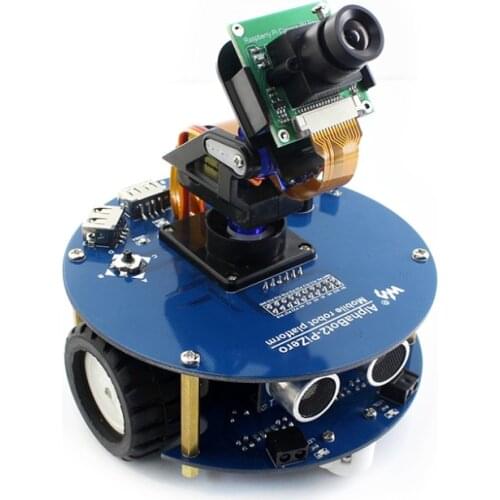 AlphaBot2 Smart Car robot Building Kit Accessory Pack for Raspberry Pi Zero/Zero W with Camera, Ultrasonic sensor, 16GB SD Card