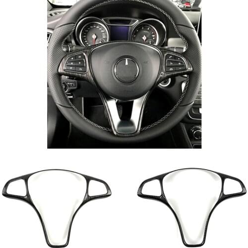 Steering Wheel Stickers Car Styling For Mercedes Benz A B C E GLA GLC CLA GLE GLS Class Vito W176 W246 W205 W213 X156 C117 W639