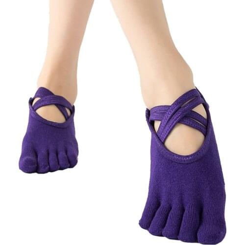 Toe Yoga Socks For Anti-Skid 5 Finger Non-Slip High-Quality Brand Dance Pilates Ballet Yoga Women Bandage Breathable Socks