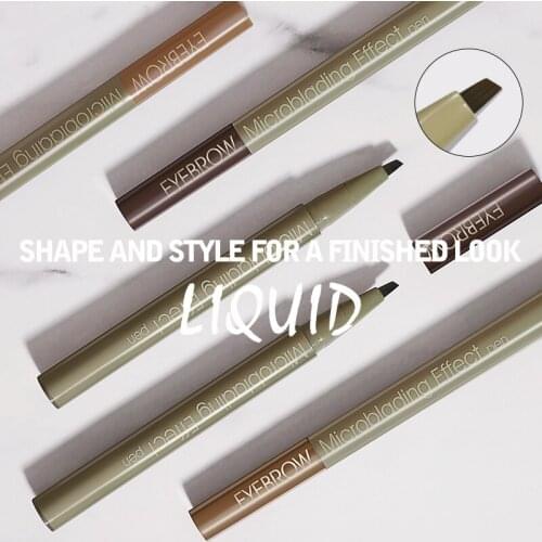 New Blades Shape Long Lasting Waterproof Eyebrow Pencil Quick Dried Eyebrow Pen SCI88