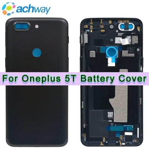 Original Back Housing OnePlus A5010 5T Battery Cover Rear Door Housing Case One Plus 5t Replacement OnePlus 5T Battery Cover
