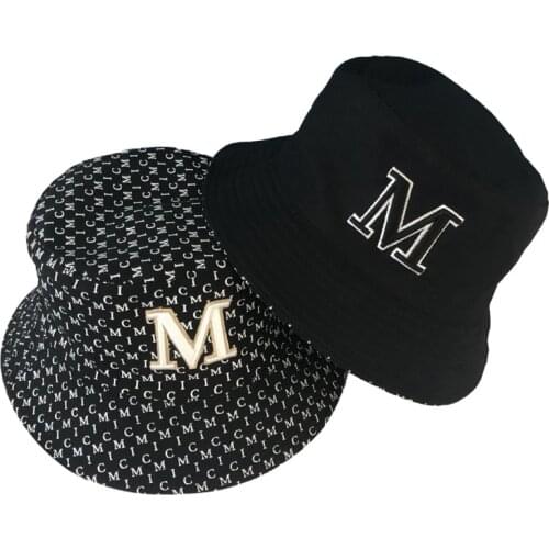 Casual Embroidery Brim Bucket Hat Cotton Sun Hat Trendy Packable Summer Travel Fishing Outdoor Cap Unisex All Day Sun Protection