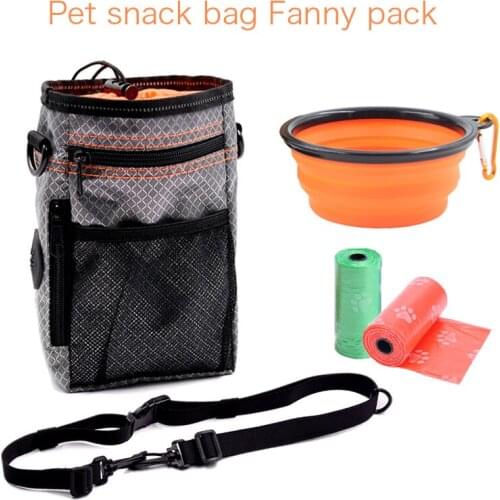 Pet Dog Training Bag Portable Treat Snack Bag Multi-function Pet Outdoor Poop Bag Feed Storage Pouch Food Reward Waist Bags