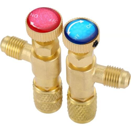 R12 R410 Refrigerant Charging Valve, R12 R22-1/4" Male to 1/4" Female, R410-1/4" Male to 5/16" Female for R12 R22 R410
