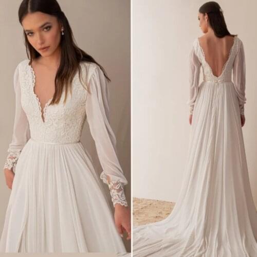 Свадебные платья с длинным рукавом ROBELLE SKJ China At AliExpress