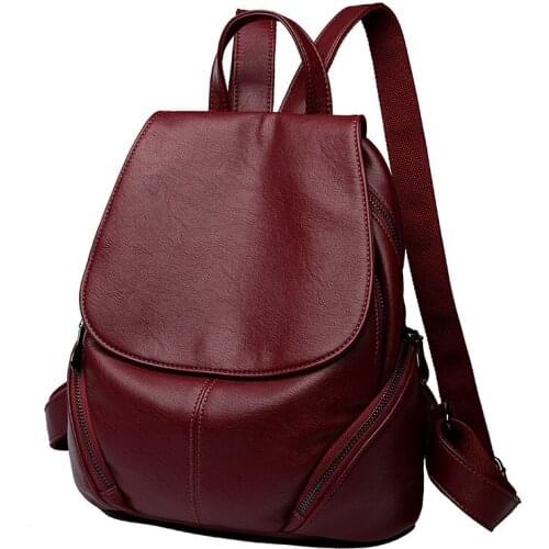 Raged Sheep Ladies Backpack Fashion Large Shoulder Bag Travel Genuine Leather Backpack In Womens Casual Daypacks School Bag