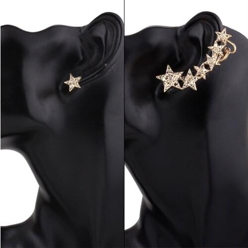 Asymmetric 2017 popular hot star temperament jewelry earring stud earrings fashion street