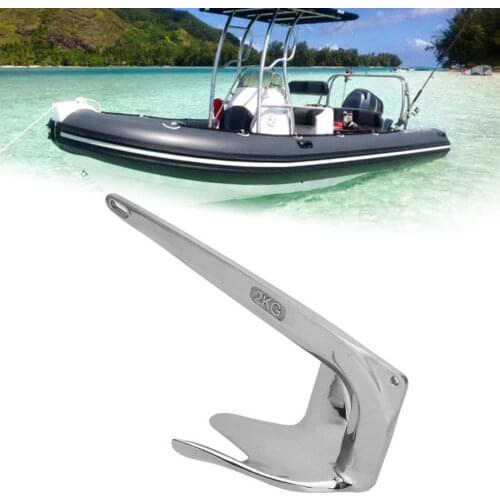 4.4 lbs 2 kg 316 Stainless Steel Claw Boat Anchor Boats from 15-22 ft Claw Boat Anchor Marine Accessories