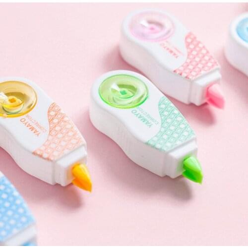 10pcs / Lot 10*8m Deco Correction Tape Mini Correction Ribbons Stationery Office Accessories Students School Supplies Papeleria