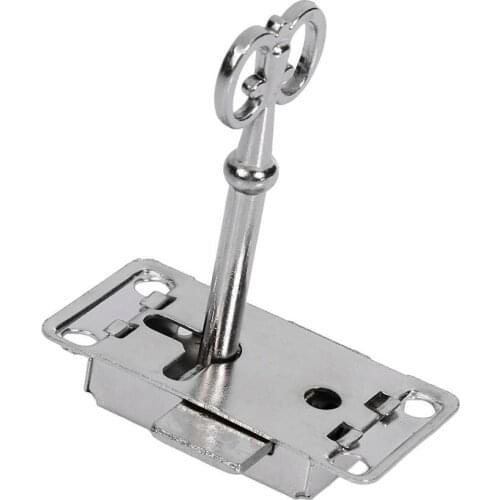 3pcs/set Classical Lock Restore Antique Drawer Jewelry Cabinet Furniture Hardware Lock Body Drawer Lock with Key